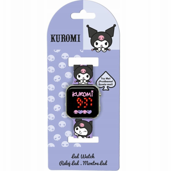 Kids Euroswan LED hodinky Kuromi Hello Kitty