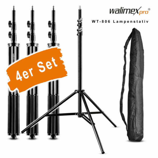 Walimex pro WT-806 Light Stand  256cm 4 pcs. Set