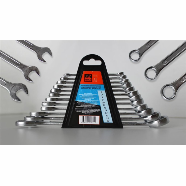 Sada očkoplochých klíčů WMC TOOLS 5123 12 ks