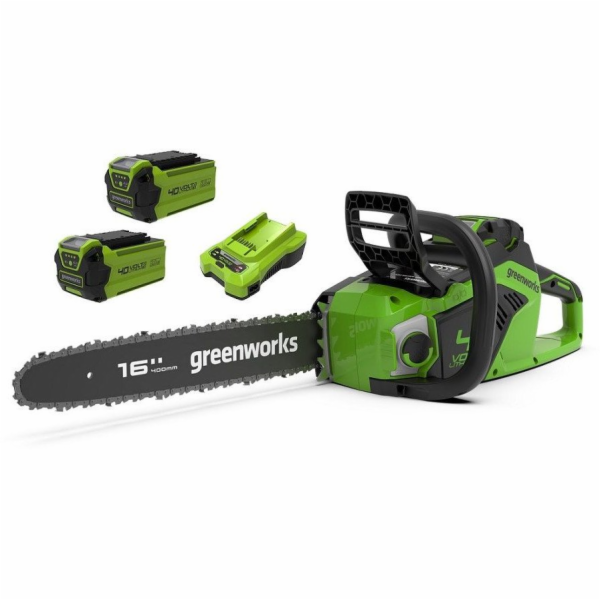 Greenworks 40V řetězová pila 40 cm Greenworks GD40CS18K2X...