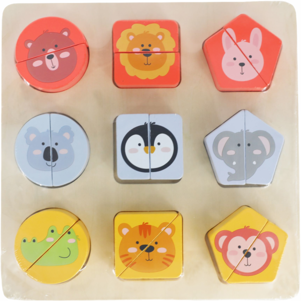 BABU - Dřevěné puzzle SAFARI pro nejmenší
