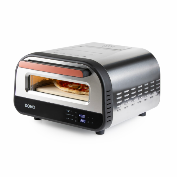Pizza pec Genius - nerezová, pečící kamen - DOMO DO9289PZ