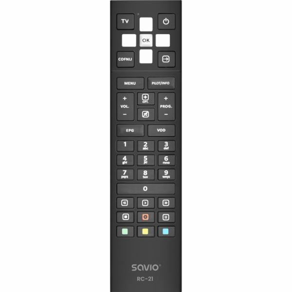 Savio RC-21 dálkové ovládání IR Wireless TV set-top box T...