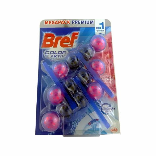 Bref WC blok Color Aktiv Fresh Flower 3x50g