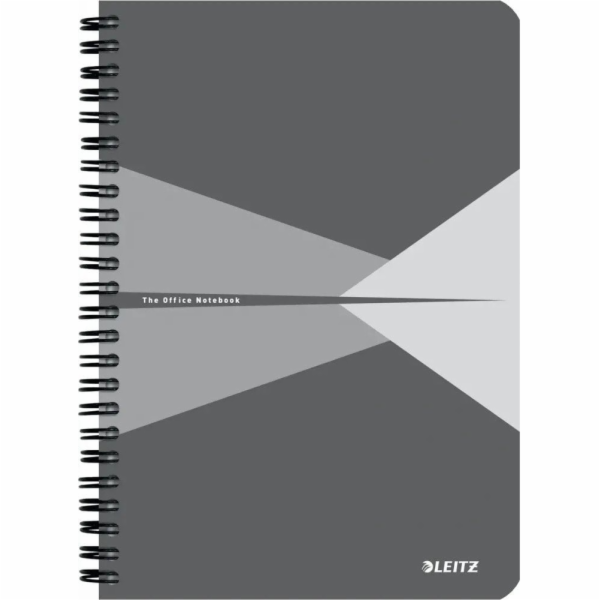 Leitz zápisník Office A5 čtverečkovaný, drátěná vazba, PP...