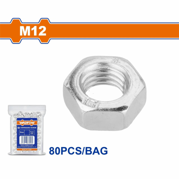 Wadfow Matice šestihranná sada M12 80 ks