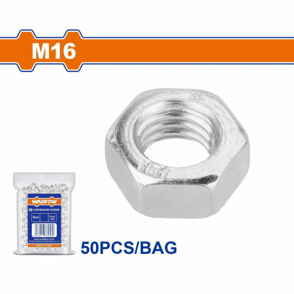 Wadfow Matice šestihranná sada M16 50 ks