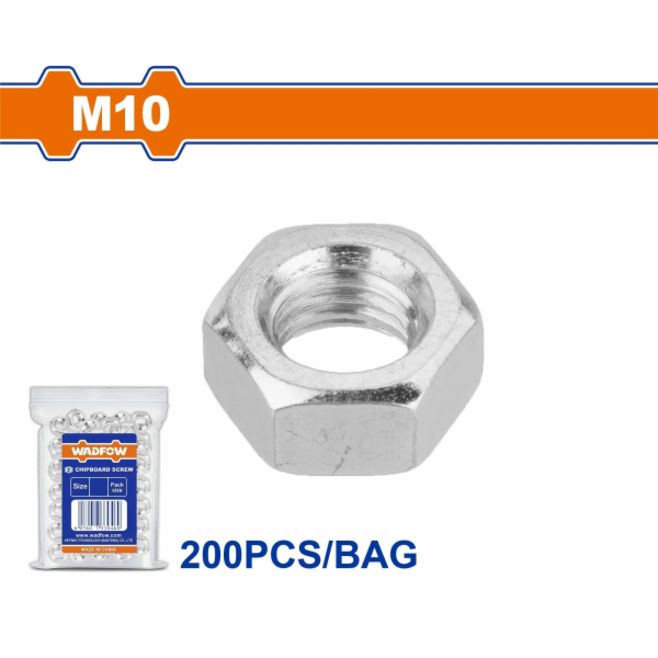Wadfow Matice šestihranná sada M10 200 ks