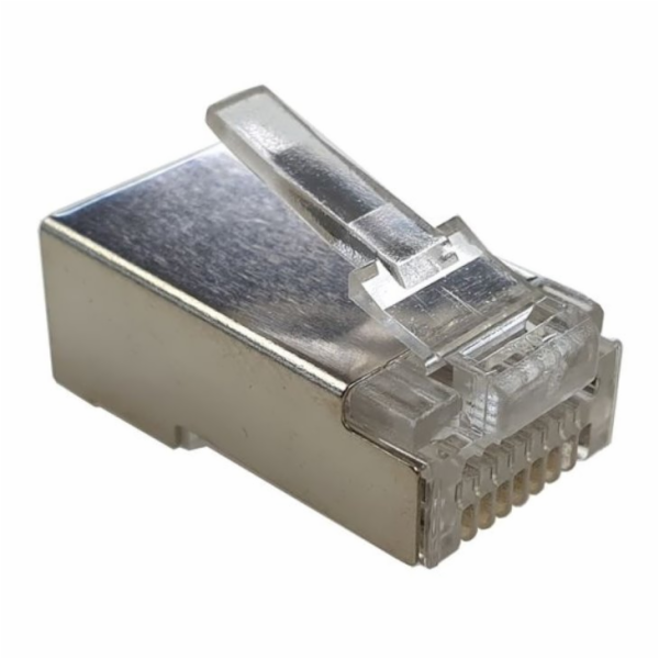 XtendLan Konektor RJ45 CAT6 STP, EZ type, drát 50u, balen...
