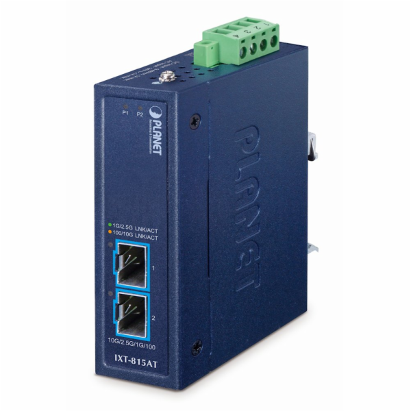 Planet IXT-815AT průmyslový kompaktní konvertor 2x10Gb SF...