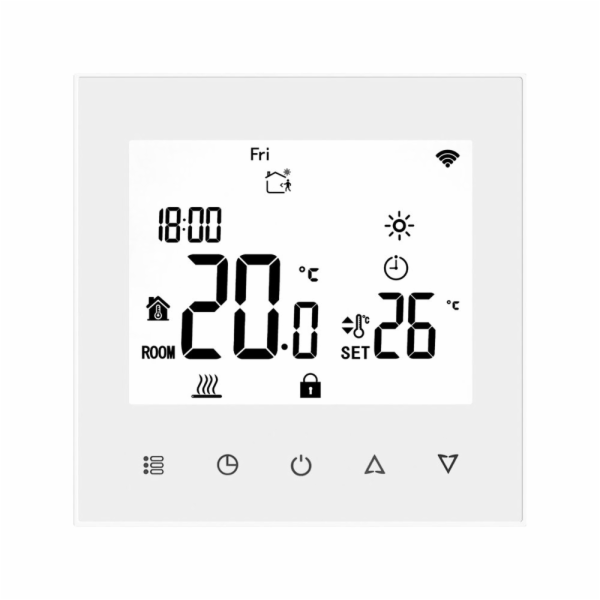 WIFI pokojový termostat pro spínání plynových i elektrick...