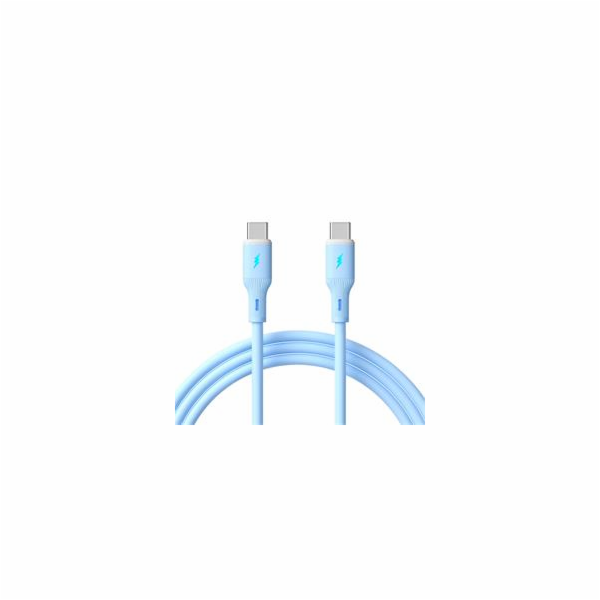Akyga Kabel USB-C / USB-C 1m AK-USB-68 60W, Blue Silicone