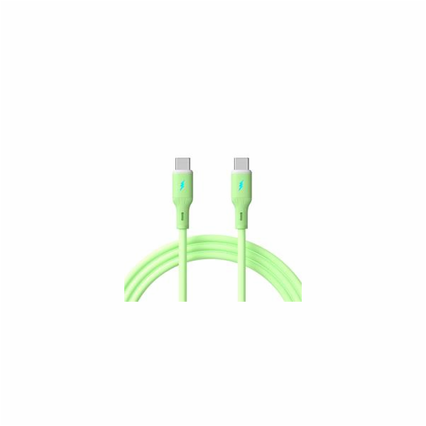 Akyga Kabel USB-C / USB-C 1m AK-USB-69 60W, Green Silicone