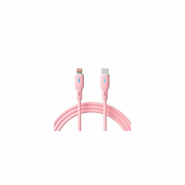 Akyga Kabel USB-C / Lightning 1m AK-USB-71 30W, Pink Sili...