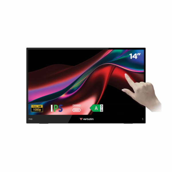 Verbatim PMT-14 Přenosný dotykový monitor 14" Full H...