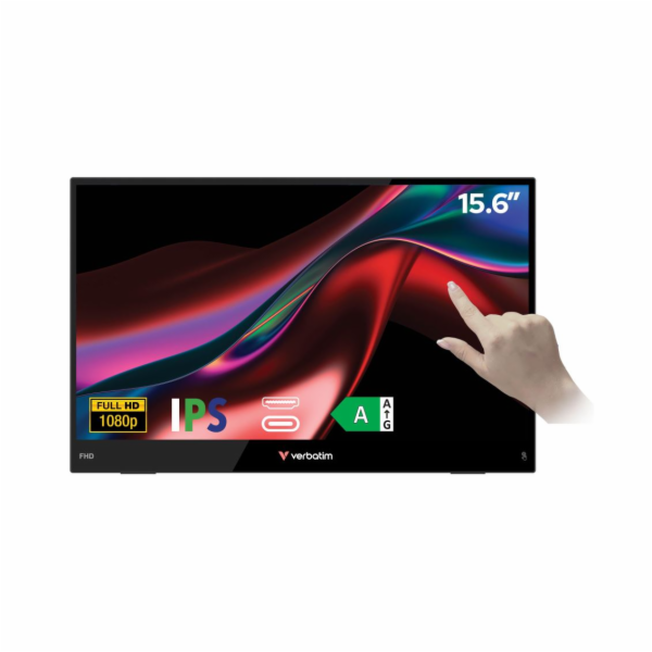 Verbatim PMT-15 Přenosný dotykový monitor 15,6" Full...