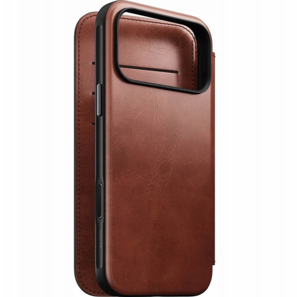 NOMAD pouzdro Modern Leather Folio Magsafe Horween pro iP...