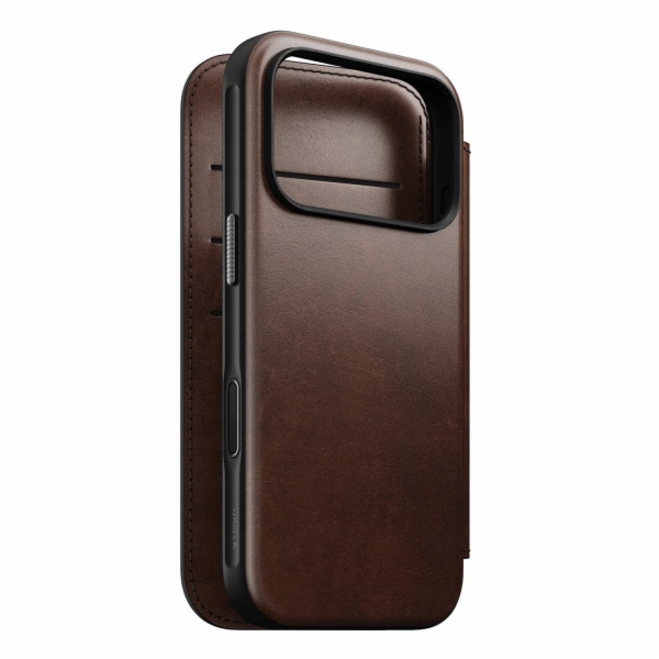 NOMAD pouzdro Modern Leather Folio Magsafe Horween pro iP...