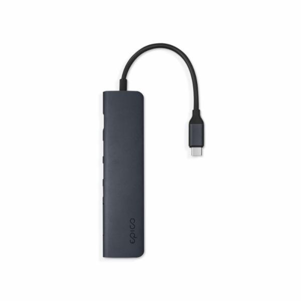 Epico 7v1 hliníkový USB-C 8K hub - inkoustová