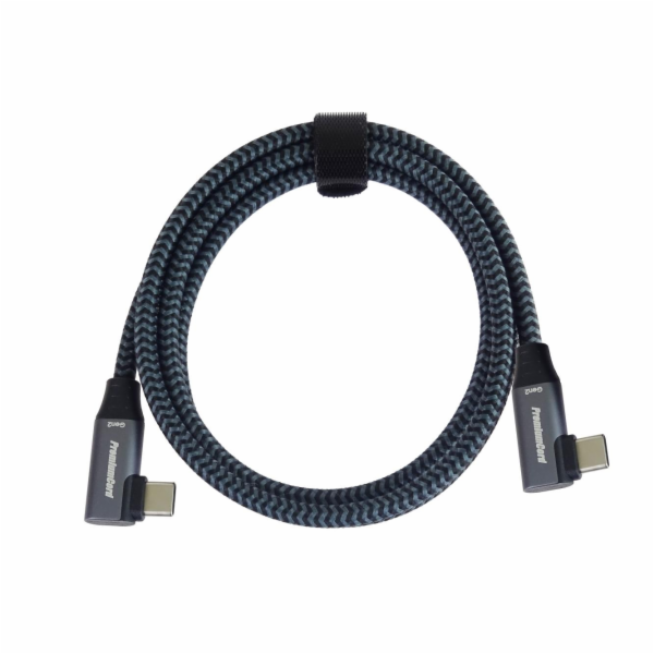 PremiumCord USB-C 2x zahnutý kabel ( USB 3.2 GEN 2x2, 5A,...