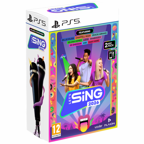 PS5 - Let’s Sing 2026 + 2 mikrofony