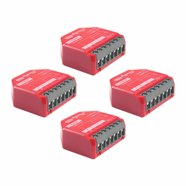 Sada 4 ovladačů Shelly 1 PM Gen4 Zigbee/Matter