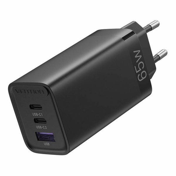 Vention FEDB0-EU 2xUSB-C 1xUSB-A 65W/30W/30W GaN network ...