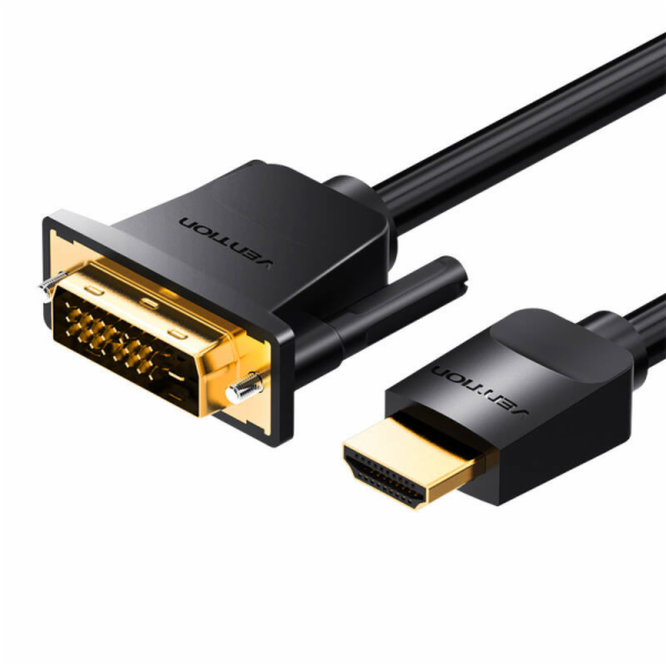 HDMI to DVI (24+1) cable Vention ABFBJ 5m, 4K 60Hz/ 1080P...