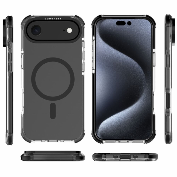 Cubenest Kryt na iPhone Air MagPro Strong Guard černý