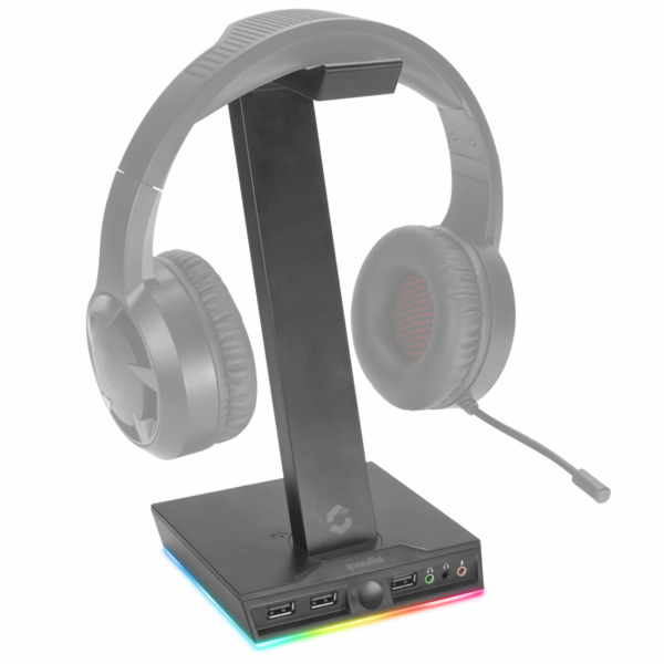 SPEEDLINK Excello Illuminated Headset Stand, 3-port USB 2...
