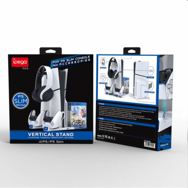 IPEGA PlayStation 5 Slim, Dualsense, Pulse 3D dock