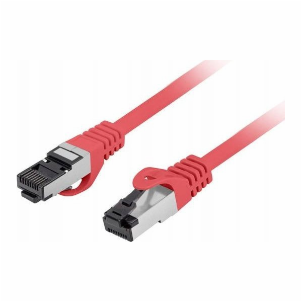 Lanberg Patchcord cat.8.1 S/FTP LSZH CU 0,25m červený, pr...