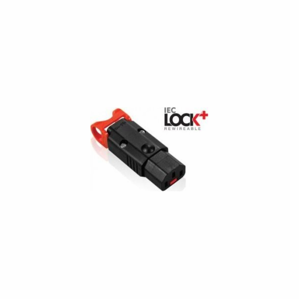 Digitus Napájecí konektor zakončený zámkem IEC LOCK+ OPEN...