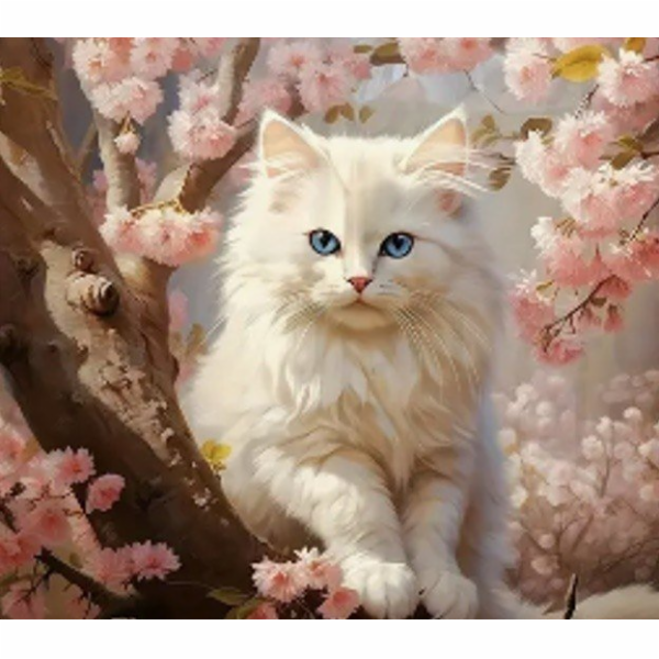 Norimpex Diamantová mozaika - Kočka v květinách
