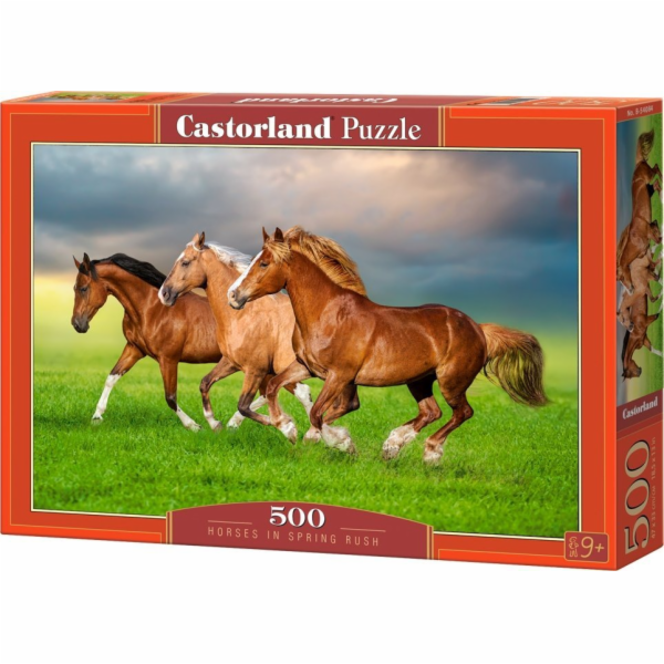 Castor 500dílné puzzle Koně běžící na jaře