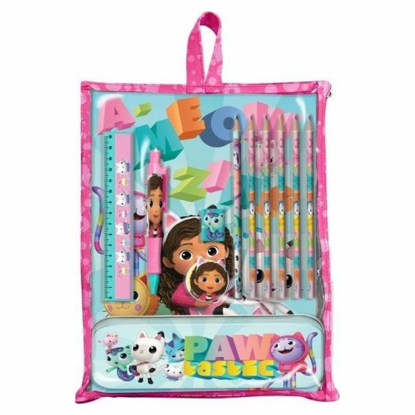 Kids Euroswan Gabiina kočičí domeček, 12dílná psací sada