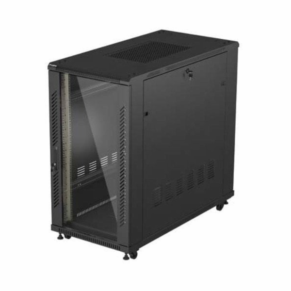 Lanberg 19" 22U 600x1200 černá stojící racková skříň se s...