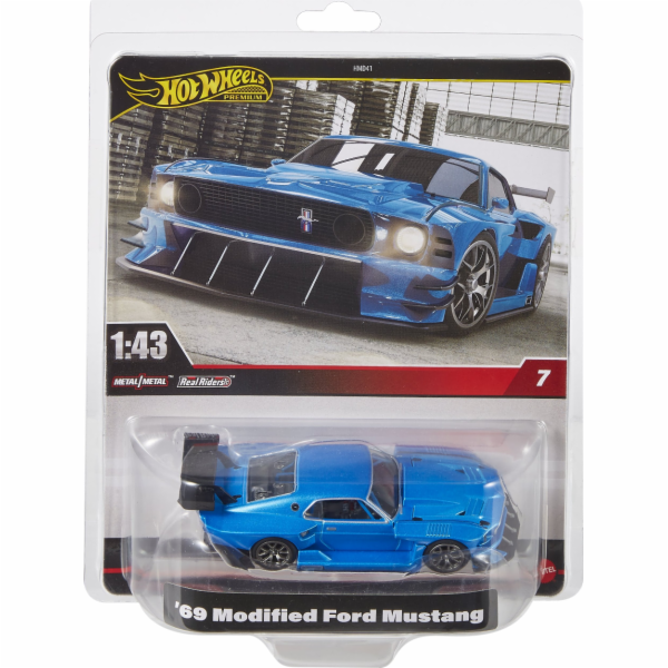 Hot Wheels Prémiové vozidlo Upravený Ford Mustang v měřít...