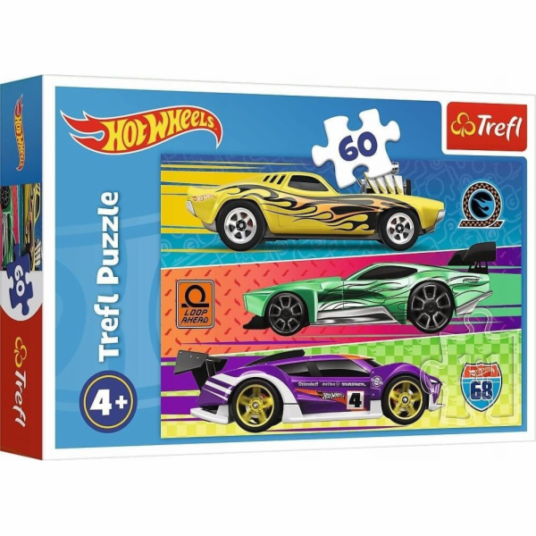 Trefl Puzzle 60 dílků Hot Wheels Racing