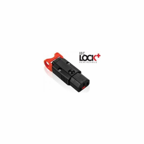 Digitus Napájecí konektor zakončený zámkem IEC LOCK+ OPEN...