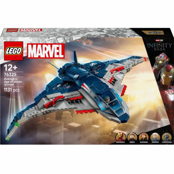 LEGO Marvel Avengers: Věk Ultrona Quinjet 76325, 1131 dílků