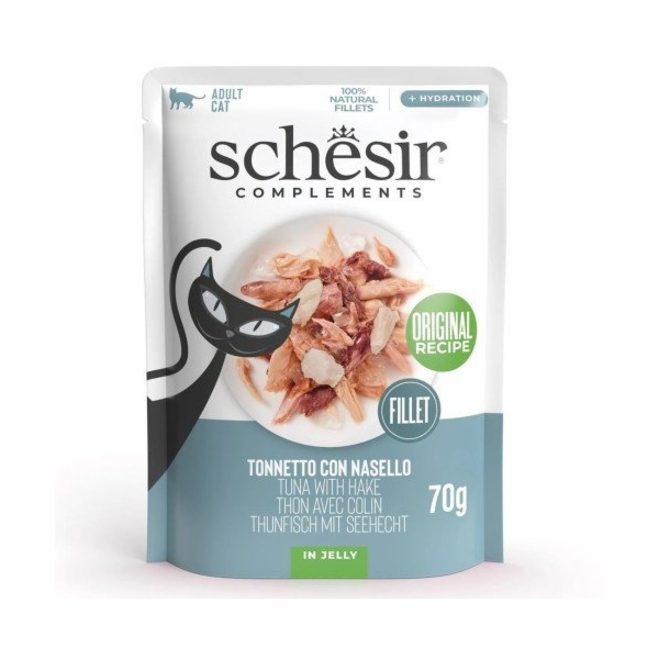 SCHESIR Tuna with hake in jelly - mokré krmivo pro kočky ...