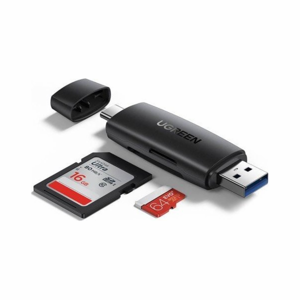 UGREEN adaptér čtečka karet SD / micro SD (USB-A / USB-C)...