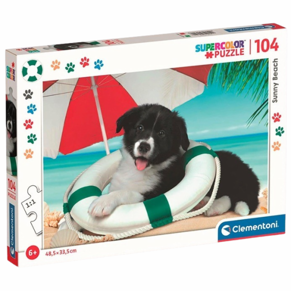 Clementoni - Puzzle 104 Slunná pláž