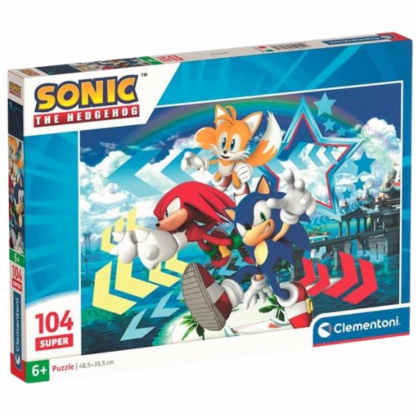 Clementoni - Puzzle 104 Sonic