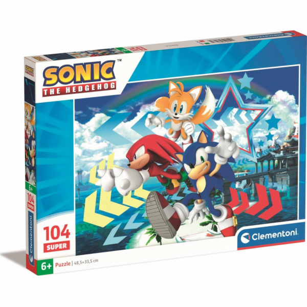 Clementoni - Puzzle 104 Sonic