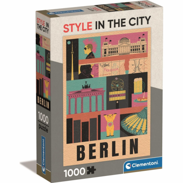 Clementoni - Puzzle 1000 Style in the city Berlin Compact...