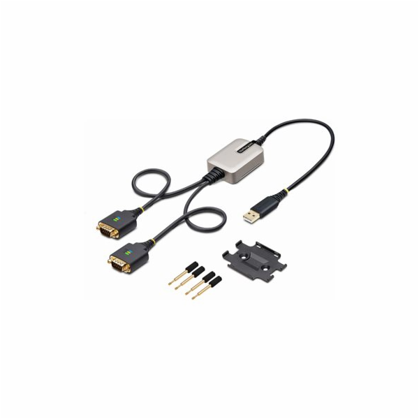 StarTech 2ft (60cm) 2-Port USB to Serial Adapter Cable, I...