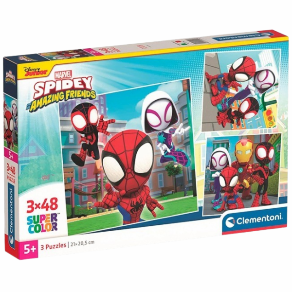 Clementoni&nbsp;-&nbsp;Puzzle&nbsp;144&nbsp;Spidey&nbsp;a&nbsp;jeho&nbsp;úžasní&nbsp;přátelé&nbsp;3x48...