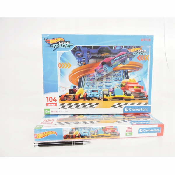 Clementoni - Puzzle 104 super Hot Wheels 2